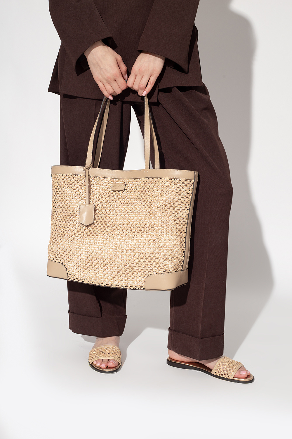 Beige Nine2five shopper bag Jimmy Choo Balmain Bag Czarny